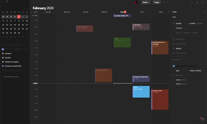 Notion Calendar screenshot 1