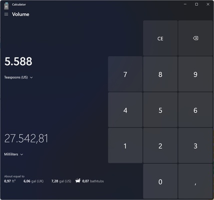 Windows Calculator screenshot 1