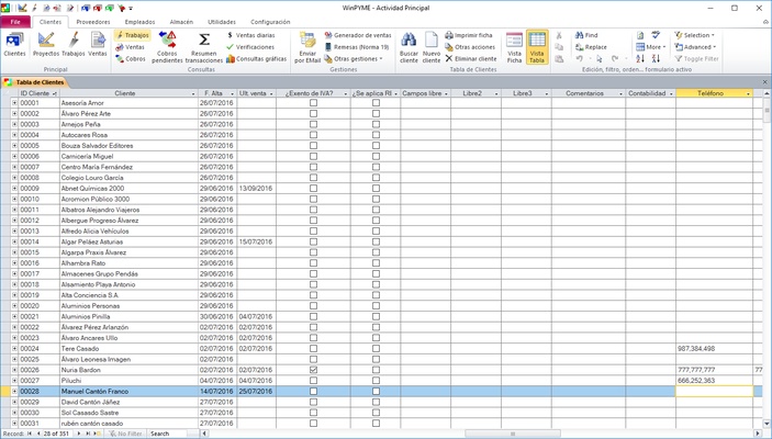 WinPYME screenshot 1