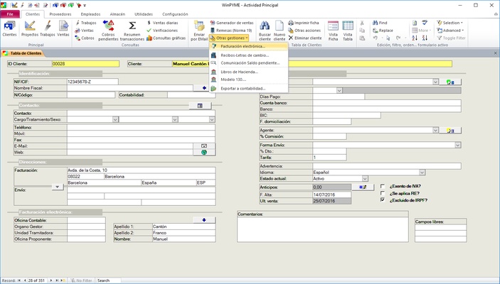 WinPYME screenshot 1