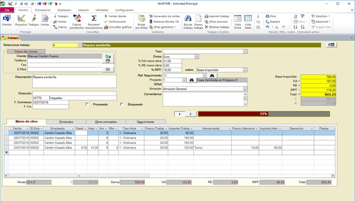 WinPYME screenshot 1