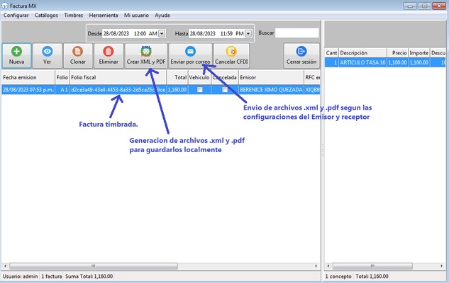 Factura MX screenshot 1