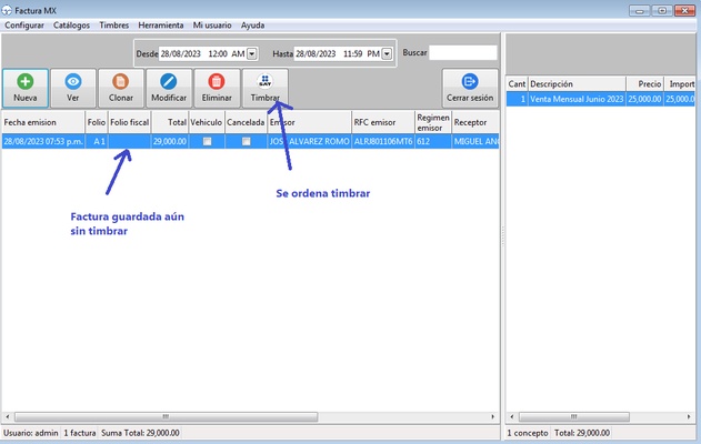 Factura MX screenshot 1