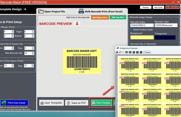 Free Barcode Maker Software screenshot 1