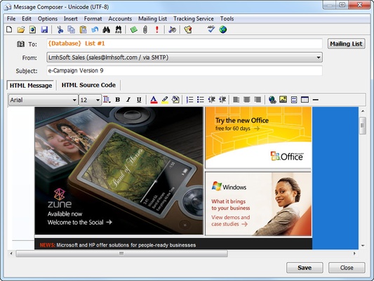 e-Campaign screenshot 1
