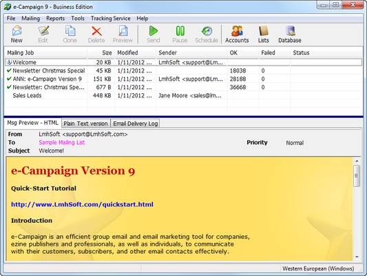 e-Campaign screenshot 1