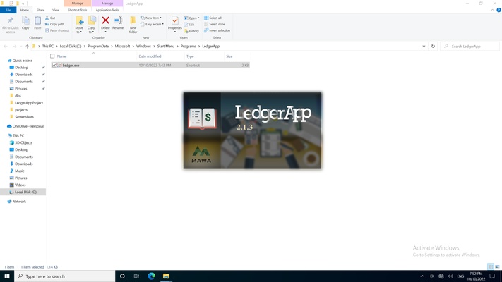 LedgerApp screenshot 1
