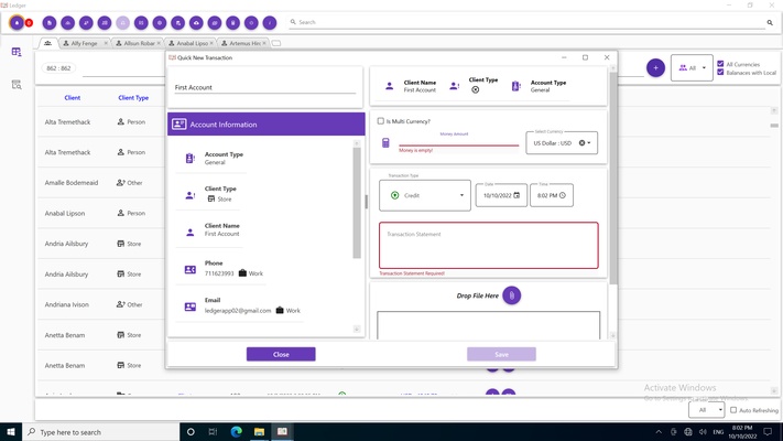 LedgerApp screenshot 1