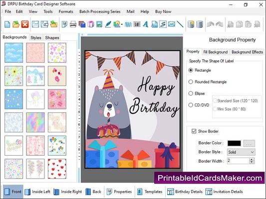 Birthday Cards Maker screenshot 1