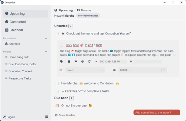 Condution screenshot 1
