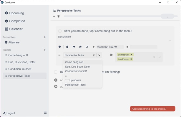 Condution screenshot 1