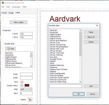 Numerador Custombit screenshot 1