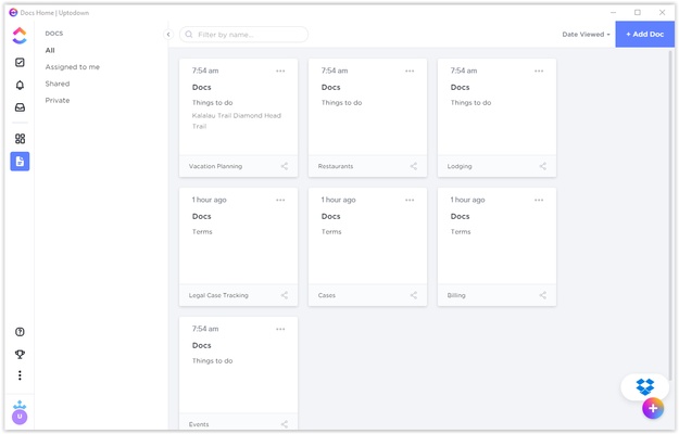 ClickUp screenshot 1