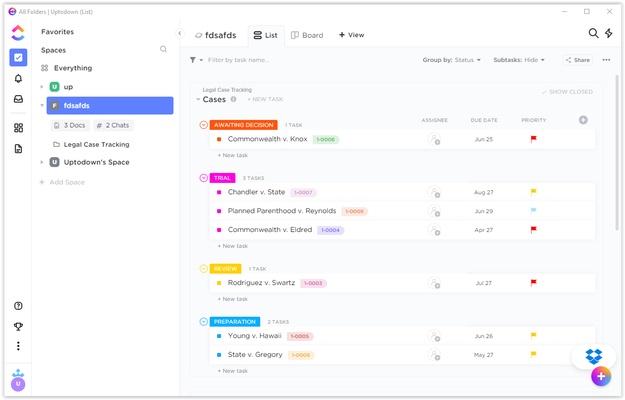 ClickUp screenshot 1
