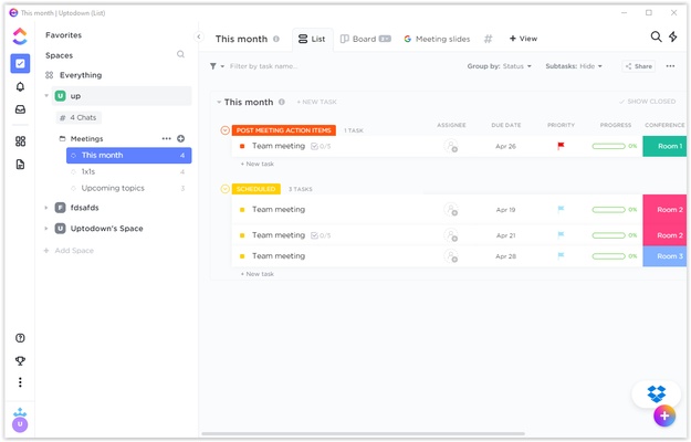 ClickUp screenshot 1