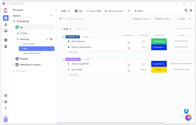 ClickUp screenshot 1
