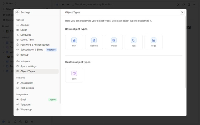Capacities screenshot 1