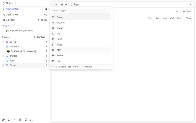 Capacities screenshot 1