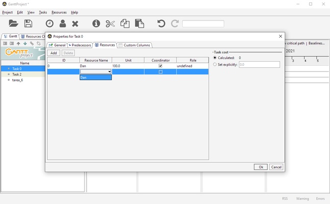 GanttProject screenshot 1