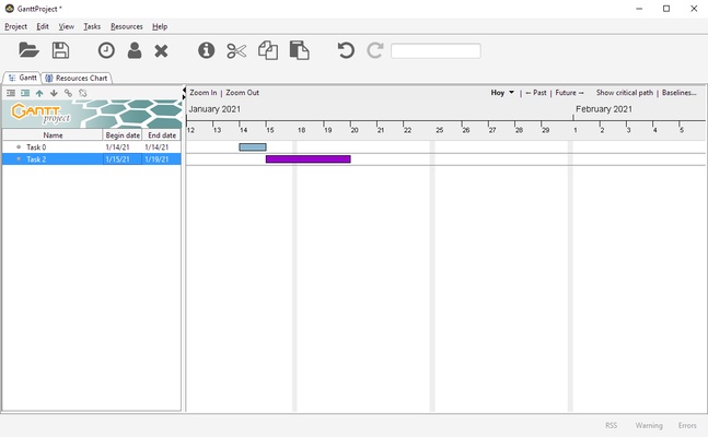 GanttProject screenshot 1