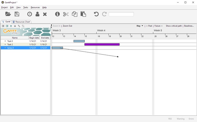 GanttProject screenshot 1