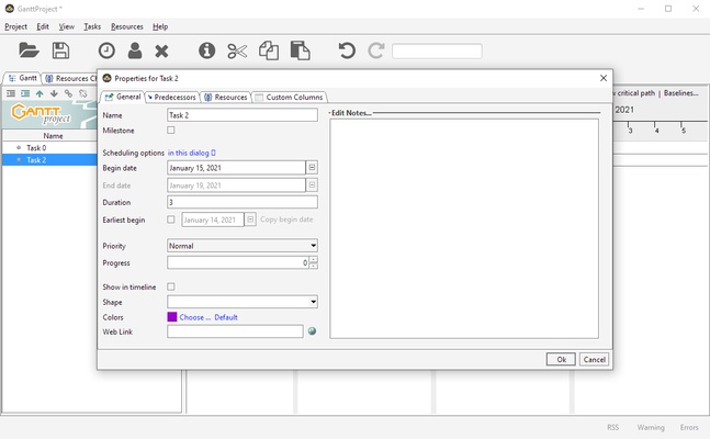 GanttProject screenshot 1