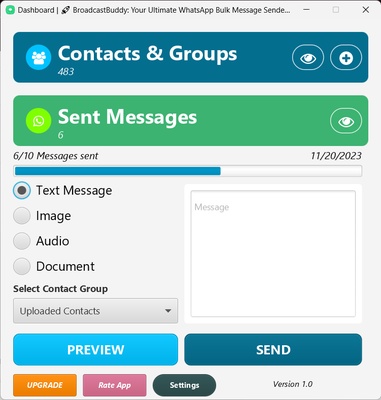 BroadcastBuddy - Bulk WhatsApp Messaging Made Easy screenshot 1