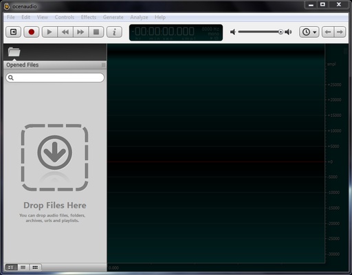 Ocenaudio screenshot 1