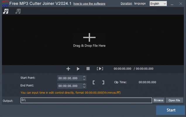 Free MP3 Cutter Joiner screenshot 1
