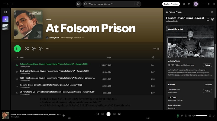 Spotify screenshot 1