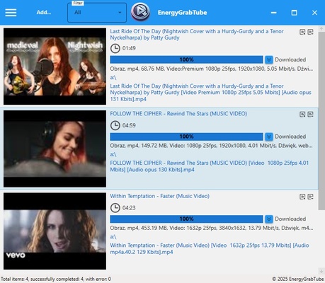EnergyGrabTube screenshot 1