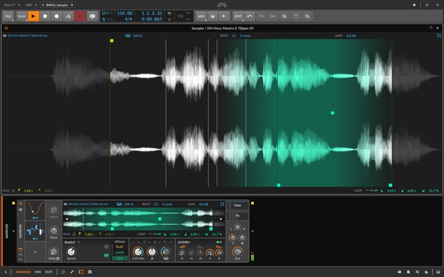 Bitwig Studio screenshot 1
