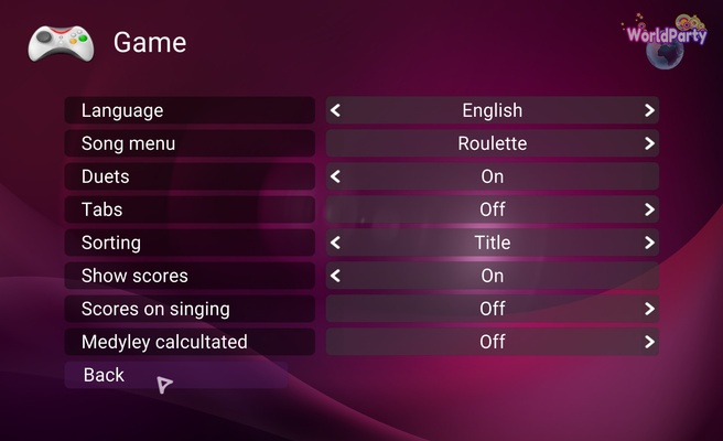 UltraStar WorldParty screenshot 1