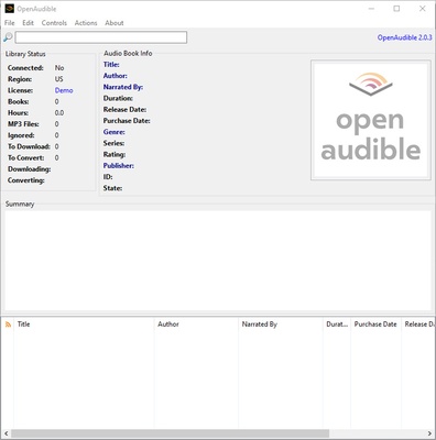 OpenAudible screenshot 1
