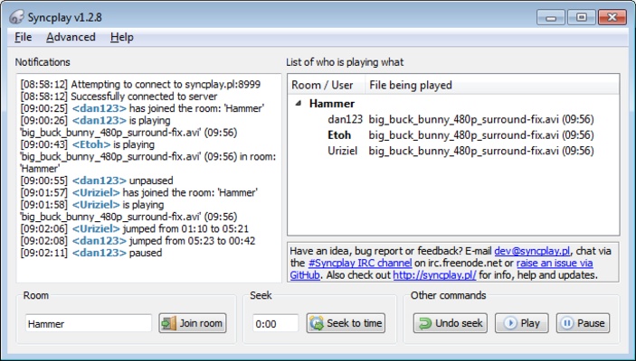 Syncplay screenshot 1