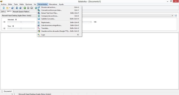 Balabolka Portable screenshot 1