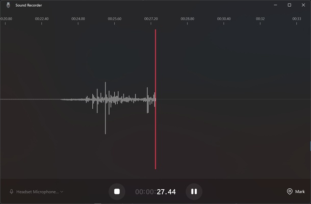 Windows Sound Recorder screenshot 1