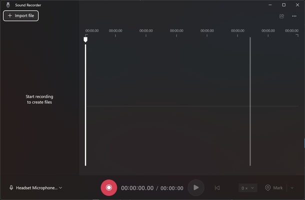 Windows Sound Recorder screenshot 1