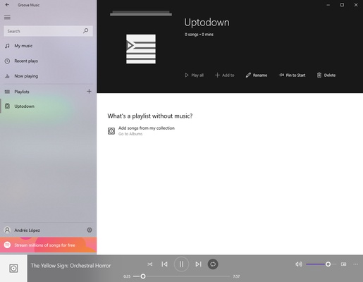 Groove Music screenshot 1