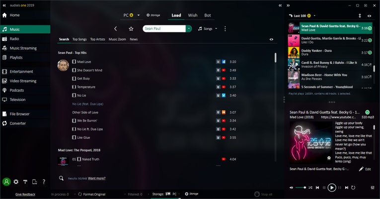 Audials One screenshot 1