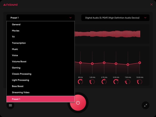 FxSound screenshot 1