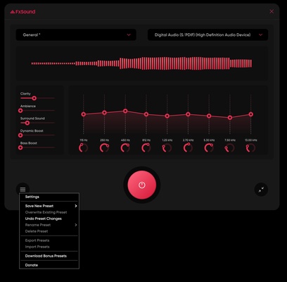FxSound screenshot 1