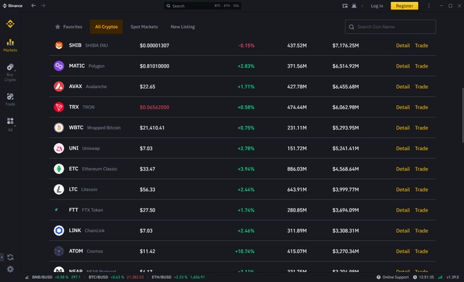 Binance screenshot 1