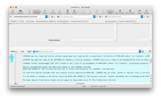 Beyond Compare screenshot 1
