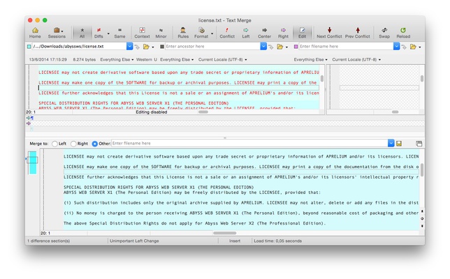Beyond Compare screenshot 1
