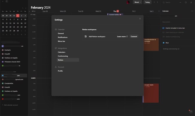 Notion Calendar screenshot 1