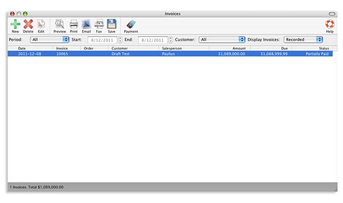 Express Invoice Free Invoicing software screenshot 1