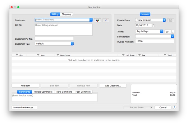 Express Invoice Professional screenshot 1