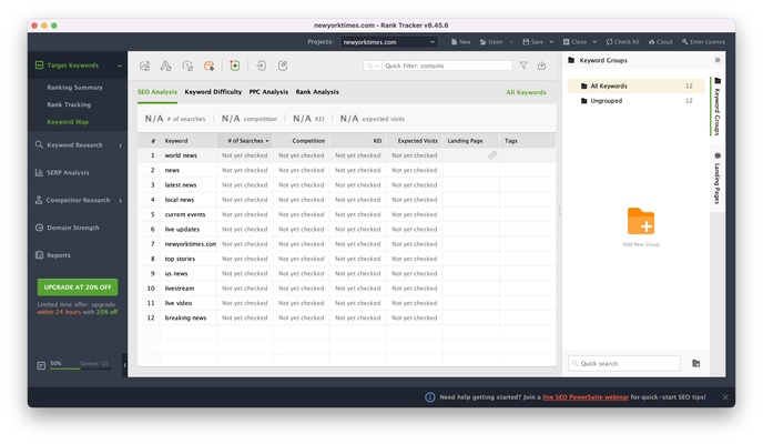 SEO PowerSuite screenshot 1