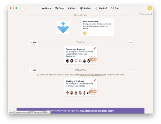 Basecamp screenshot 1
